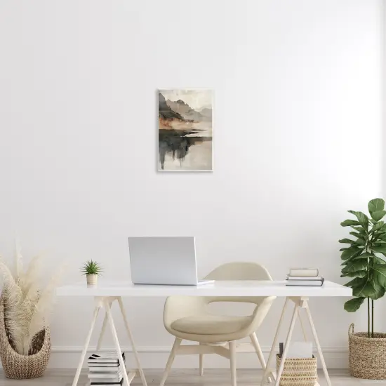 Stupell Industries Layered Opaque Mountain Reflection Wall Plaque Design by LSR Creative Studio {2}