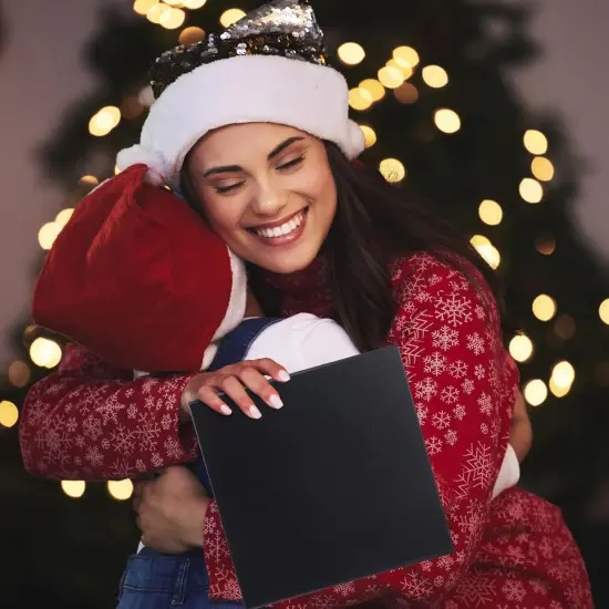 4-Pack Black Gift Boxes with Magnetic Lids, Square Collapsible Gift Wrap Box Magnet Clourse for Presents, Mothers Day, Birthday, Wedding, Bridesmaid Groomsman Proposal Box {4}