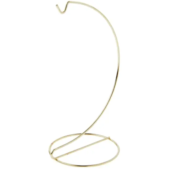 Plymor Simple Gold Ornament Stand, 9" H x 3.75" W x 3.75" D {1}