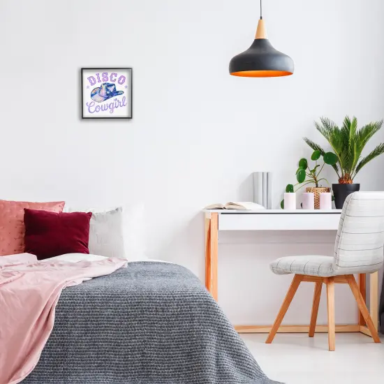 Stupell Industries Purple Disco Cowgirl Hat Framed Giclee Design by Amanda Greenwood {2}