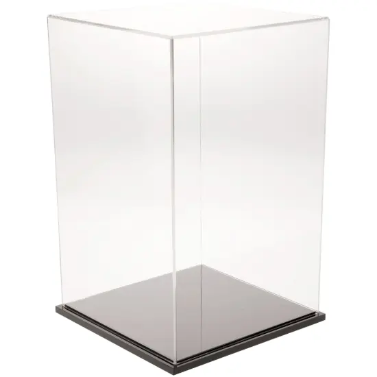 Plymor Clear Acrylic Display Case, 9" W x 9" D x 14" H Clear Base {2}