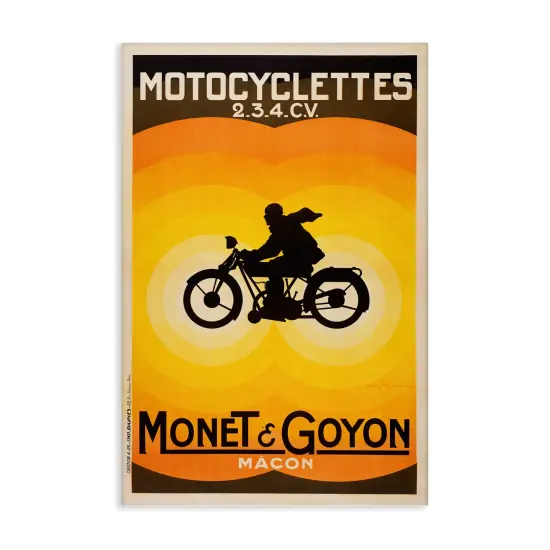 Stupell Industries Vintage Motorcycle Advertisement Canvas Design by Marcus Jules {1}