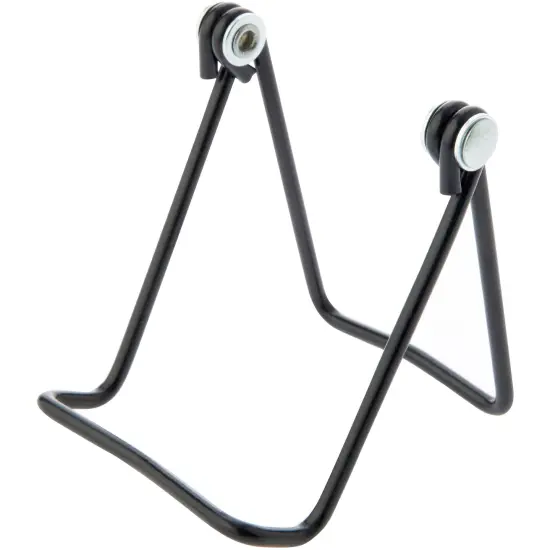 Bard's Adjustable Vinyl Covered Black Wire Easel Stand, 3" H x 3" W x 3.25" D {1}