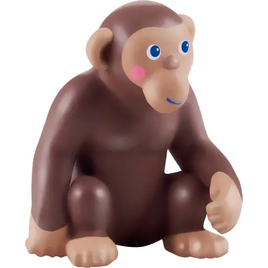 HABA Little Friends Monkey - Chunky Plastic Zoo Animal Toy Figure (2.5" Tall) Multicolor {1}