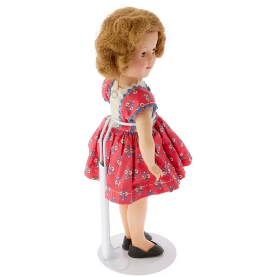 Plymor DSP-60W White Adjustable Doll Stand, fits 10, 11, 12, 13, and 14 inch Dolls or Action Figures, Waist is 2" - 2.5" wide, 5.5" - 7" around {3}