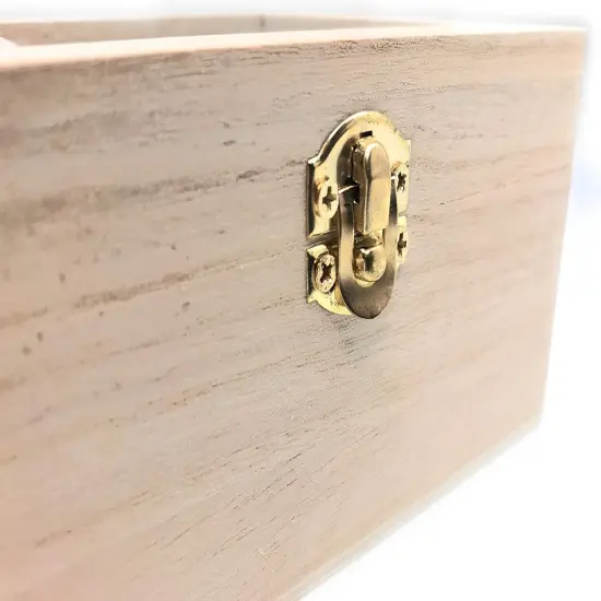 10 pc Set Unfinished Wood Craft Box with Window for Arts, Crafts and Birthday Party Favor DIY {3}