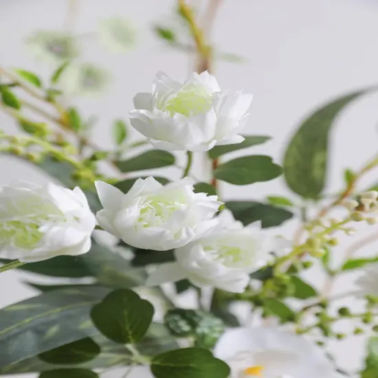 Artificial Greenery Spray Box Set(Pack of 50pcs) with 8 Kinds of DIY Wedding Bouquet Filler Table Centerpieces and Floral Arrangement (Spring Green) {5}