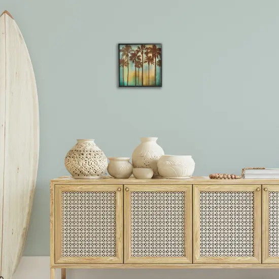 Stupell Industries Looming Palms on Gradient Framed Giclee Design by John Seba {2}