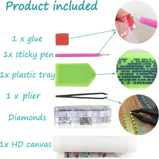 Diamond Painting Kits Virgin Mary Religion 5D Special Shaped for Adults Partial Drill Crystal Rhinestone Diamond Paintings Art Craft Kits for Home Wall Decor {5}