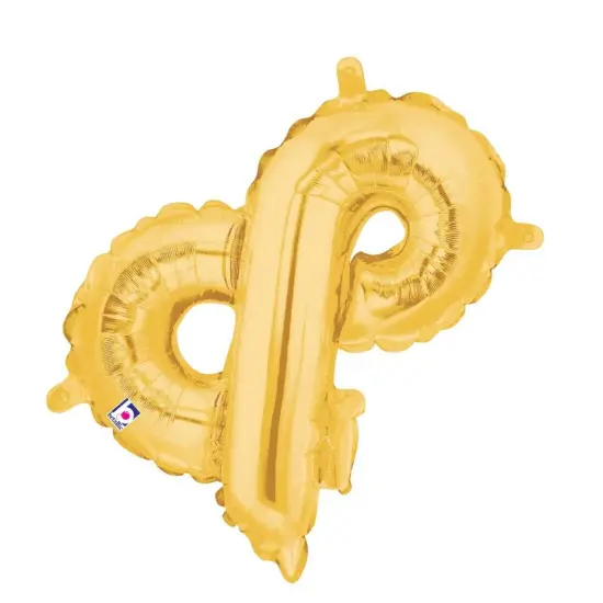 Betallic&reg; 14 inch Ampersand Gold Air Fill Only Balloon {4}