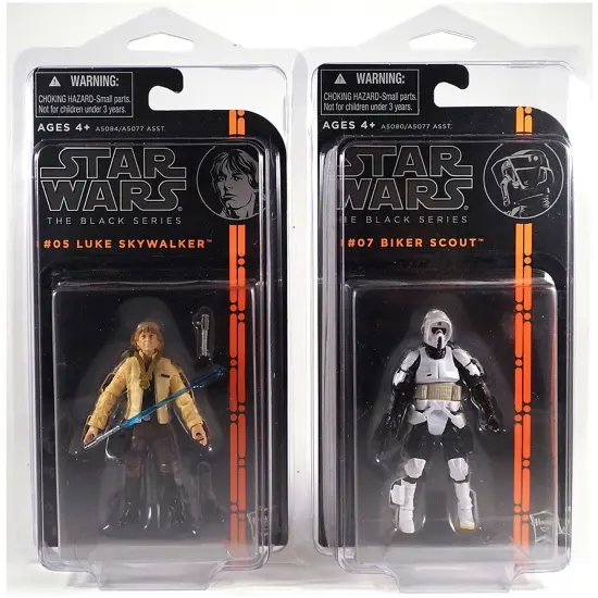 Protech STAR6 Star Case Storage / Display ONLY for Small Star Wars Black Series Featuring Orange Stripe Carded 3.75" Figures, 4.875" W x 9" H x 1.625" D {3}