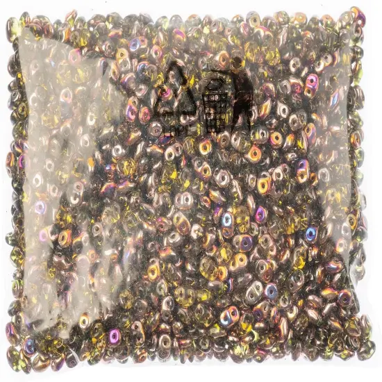 Matubo 2-Hole Czech Glass Sliperit Superduo Beads, 100g Olivine {2}