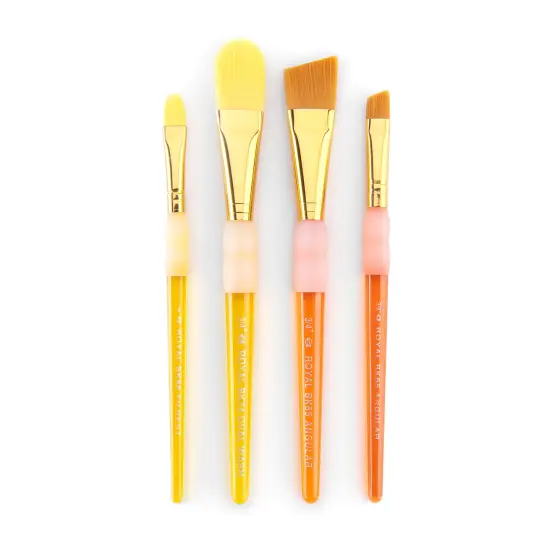 BK692 | Big Kid's Choice 4pc Lil' Grippers&trade; Filbert/Angular Brush Set {3}