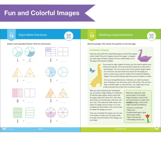 IXL Ultimate Summer 3rd to 4th Grade Workbook, Math, Reading Comprehension, Language Arts, Geography, Science, Social Studies, and Writing Practice for Kids {4}