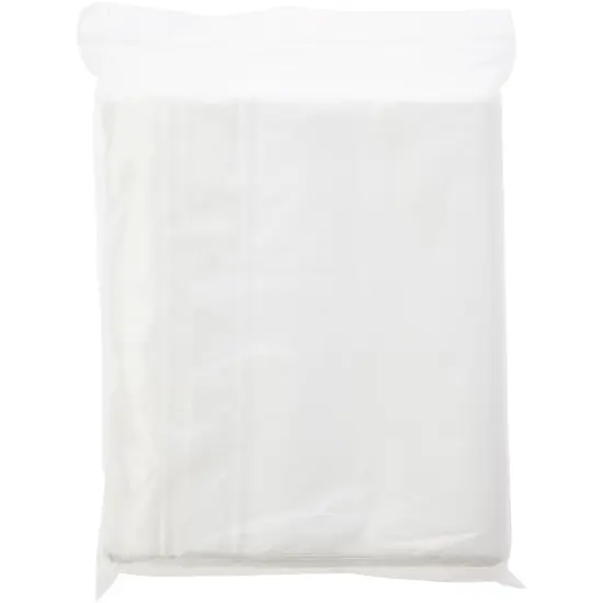 Plymor 8" x 10", White 2 Mil Zipper Reclosable Plastic Bags {5}