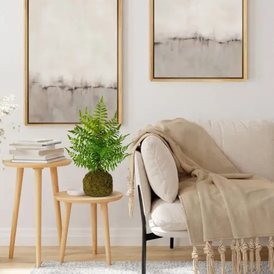 Fake Plants 18'' Tall Artificial Boston Fern Plant Realistic Faux Plants with Mossy Plant Bale, Ferns Artificial Plants Indoor Potted Plants Artificial Decor for Home Office Farmhouse Kitchen Bathroom {3}