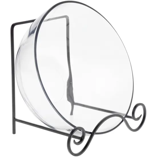 Bard's Wrought Iron Bowl or Deep Platter Stand, 9.375" H x 10.25" W x 7.625" D (For 12" - 16" Bowls or Deep Platters) {3}