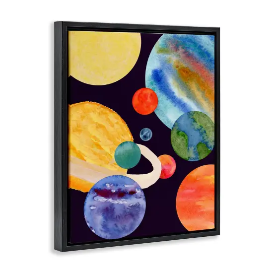 Stupell Industries Planetary Galaxy in Space Floating Frame Design by Corinne Rose Designs {3}