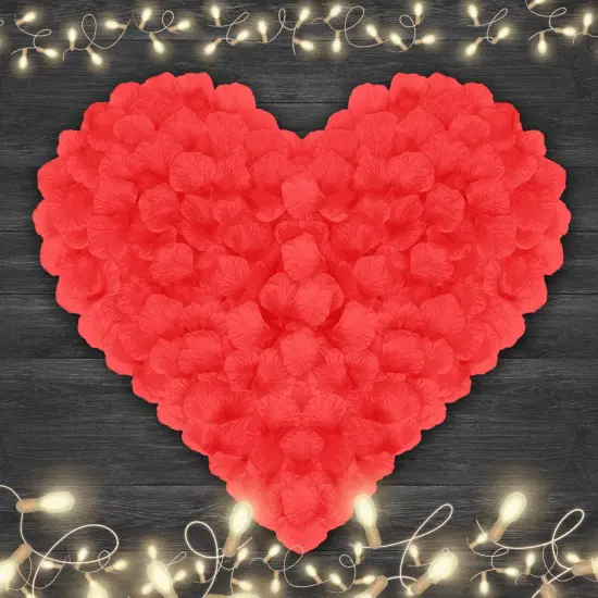 4500 Pack Red Rose Petals,Artificial Roses Flower Petals for Romantic Night,Valentine's Day and Weddings {2}