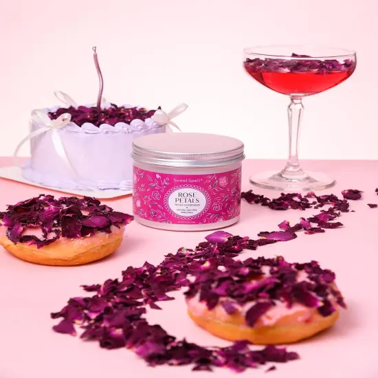Sweet Spell Dried Rose Petals &ndash; Edible Flowers for Drinks, Cocktails, and Cake Decorations &ndash; Perfect for Tea, Soap, and Candle Making &ndash; 14g {2}