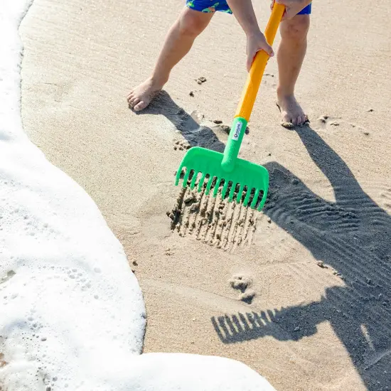 Spielstabil Kids Garden Tools - Long Handled Garden Rake, Sand Box Toys and Toddler Gardening Tools for Ages 2-4, Made in Germany Multicolor {4}