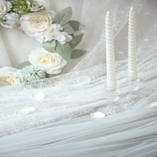 300pcs Rose Petals Ivory Faux Silk Flower Petals for Wedding Flower Girl Basket White Aisle Scatter Dinner Table Centerpieces Party {5}