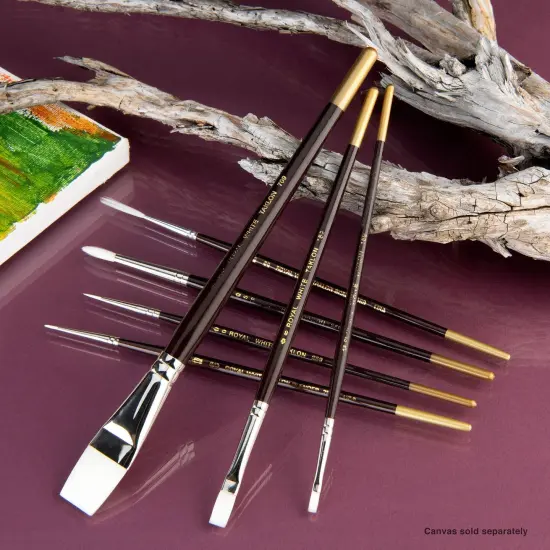 RSET-WTK7 | White Taklon&trade; 7pc Deluxe Brush Set {3}