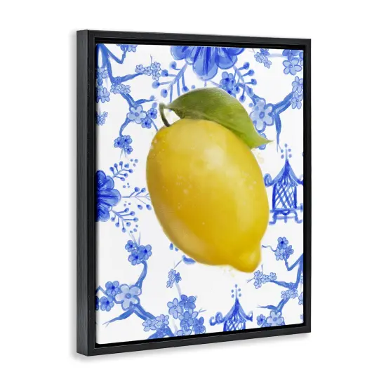 Stupell Industries Lemon Over Chinoiserie Floating Frame Design by Matthew Piotrowicz {3}