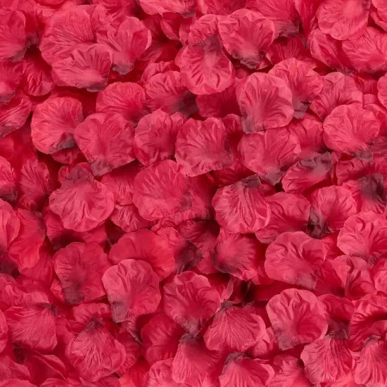 2000PCs Red Rose Petals, Silk Rose Petals for Wedding, Romantic Night, Proposal Anniversary Flower Decorations {1}
