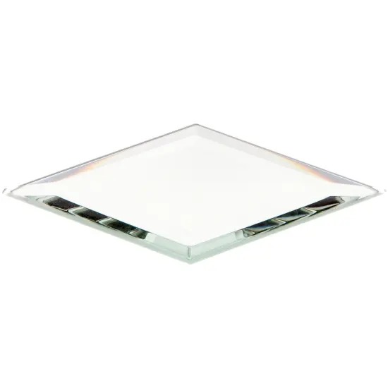 Plymor 2" x 3" Diamond-Shaped, 3mm Thick Beveled Glass Mirror {1}