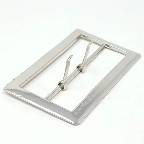 Silver Rectangular Belt Buckle 3.5 Inche {2}