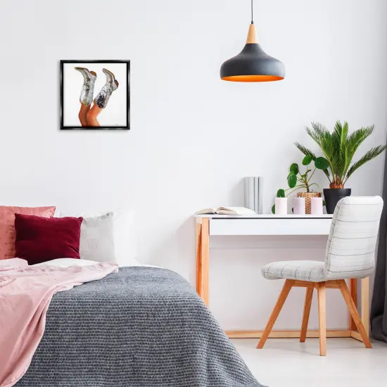 Stupell Industries Glitzy Glam Cowgirl Boots Floating Frame Design by Amanda Greenwood {2}