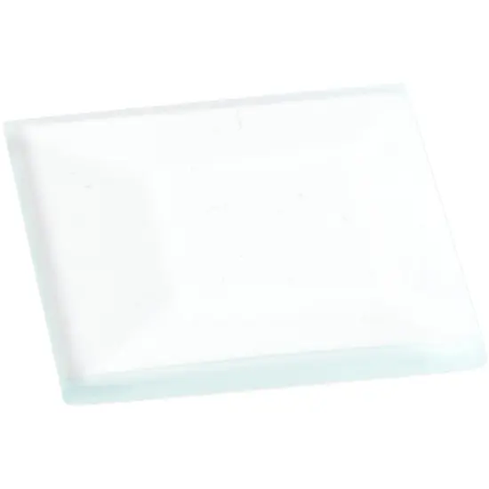 Plymor 1" Square, 3mm Thick Beveled Clear Glass {1}