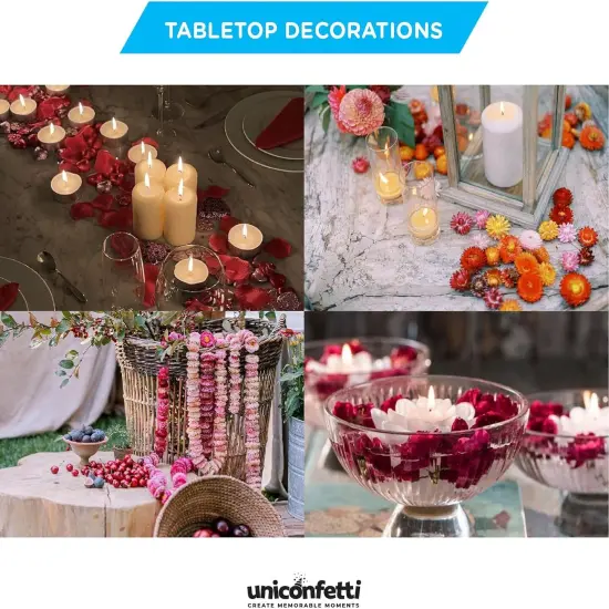 Dried Flower Yellow Straw Daisy Biodegradable Confetti - Flower Petals for Weddings, Flower Girl Toss, Wedding Decorations {4}