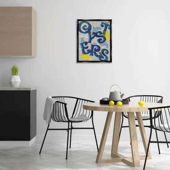 Stupell Industries Classic Retro Oysters Floating Frame Design by Lil' Rue {2}