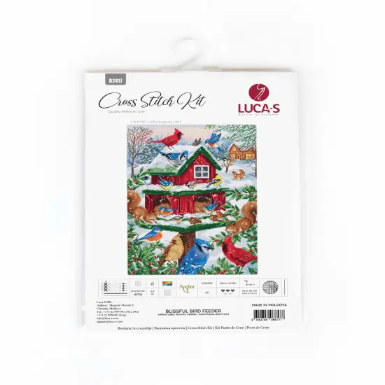 Blissful Bird Feeder B2417L Counted Cross-Stitch Kit {2}