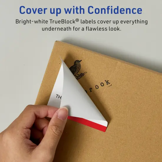 Avery TrueBlock Matte White Paper Labels,2-3/4" x 2-3/4" Square {3}