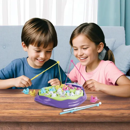 Ambassador Games: The Fishing Game - Unicorn Edition - Classic Animated Catching Game, Unicorns Jump Around & Swap Up & Down, Kids Age 3+, 2-4 Players {5}