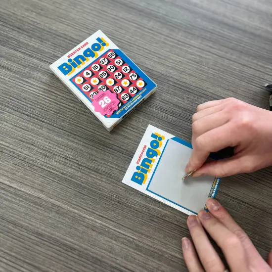 Grand Prix International: Bingo Scratch Card Game: Original - Entertaining Party Activity, Reveal 5 Stars In A Row To Win, 26 Bingo Scratch Off Cards {5}