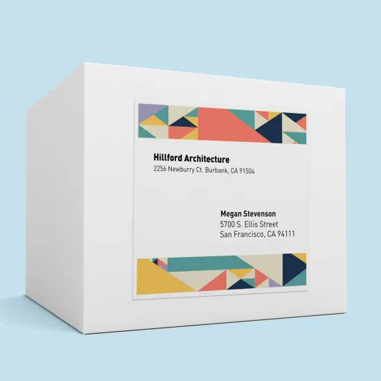 Avery Glossy White Rectangle Labels, 8.5" x 11" {4}