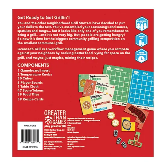Greater Than Games | License to Grill | Polyomino Placement Game | Family Placement Game | 3 to 5 Players | Ages 14+ | 30 to 45 Minutes {3}