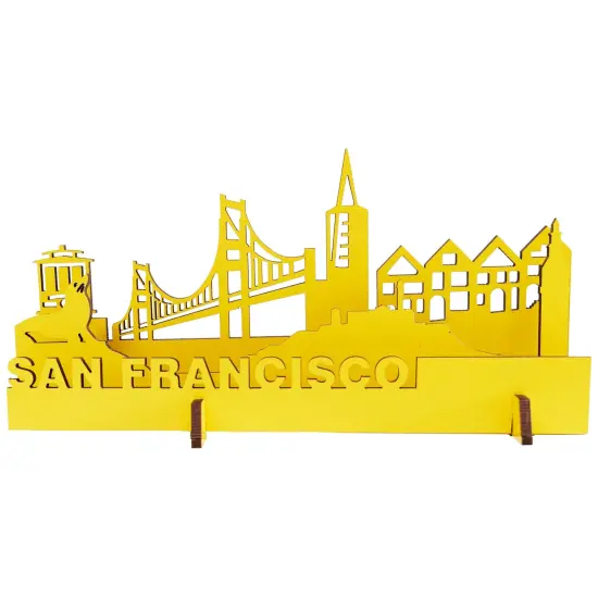 Little & Wood: Woodlet: Medium - San Francisco - 3D Wooden Kit-Set, City Puzzle, Easy Assembly, Pop Build Fun, 100% Sustainably Sourced Wood, Ages 6+ {3}