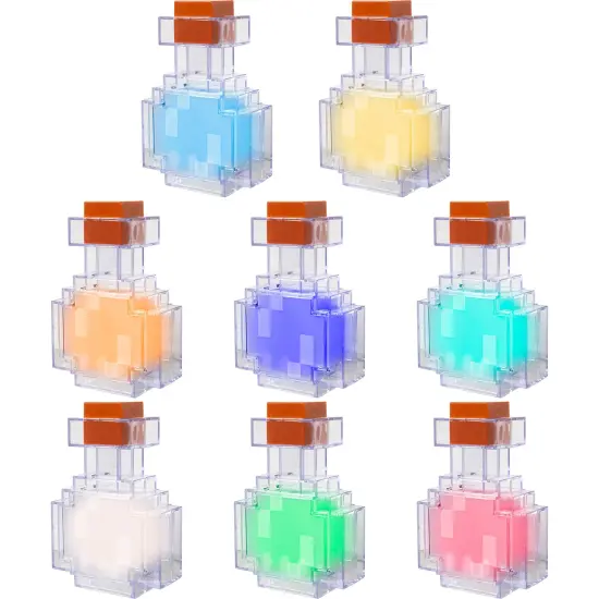 Minecraft: LED Night Lamp - Potion - 7" Night Light w/ 8 Color Modes, Shake For Color Change, Illuminate Up To 6hrs, USB, Game Themed Decor, Licensed {7}