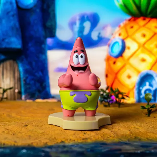 Exquisite Gaming: Cable Guys Holdems: Spongebob: Patrick - Earbud & Phone Holder, 4.5" Mini Collectible With a Twist, TV Series Licensed Figure {5}