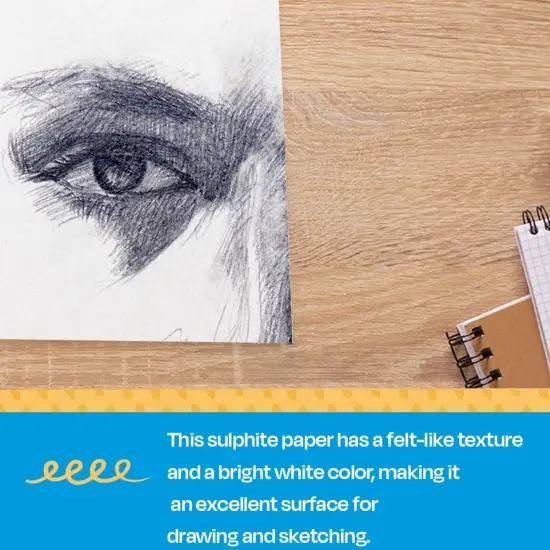 Sax Sulphite Drawing Paper, 60 lb, 12 x 18 Inches, Extra-White, Pack of 500 {7}