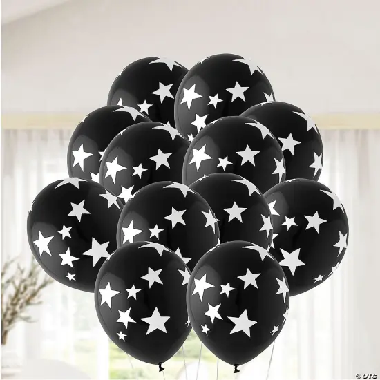 Stars 11" Latex Balloons 24 Pc Red {4}
