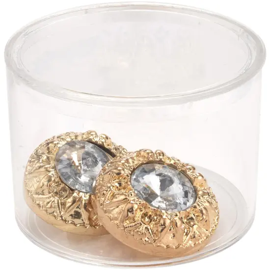 Pioneer Plastics 002C Clear Extra Small Round Plastic Container, 2" W x 1.4375" H {4}