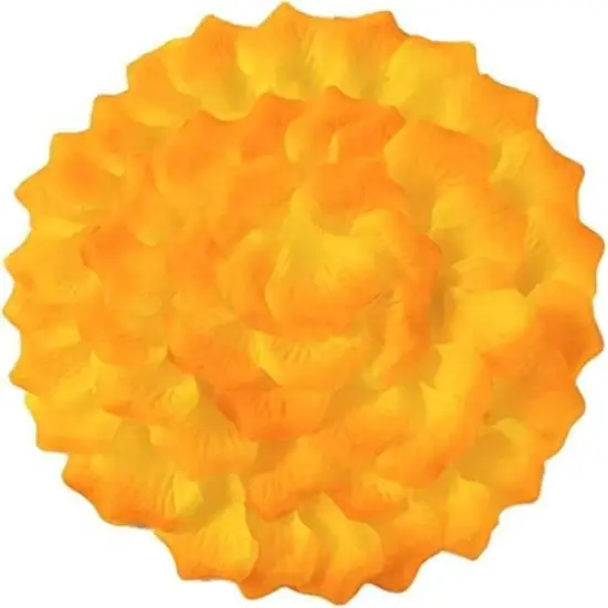 Separated Orange and Yellow Rose Petals,1520 PCS Orange Rose Petals,Artificial Fake Silk Rose Flower Petals For Wedding Decorations {2}