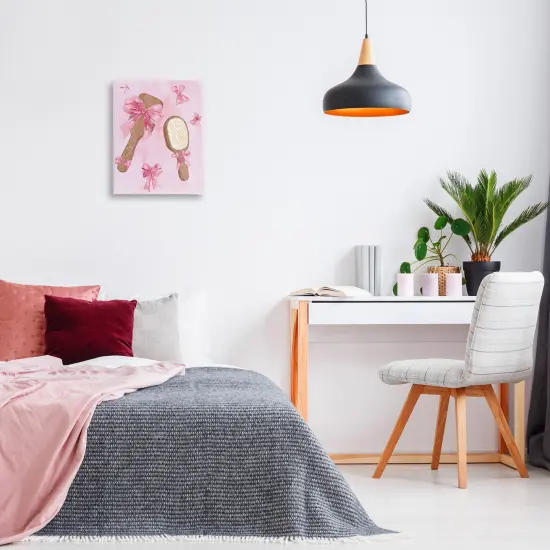 Stupell Industries Lovely Pink Hairbrushes Canvas Design by Ziwei Li {2}