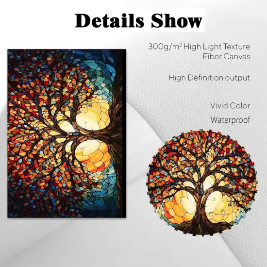 Abstract Tree of Life Wall Art Colorful Modern Canvas Poster Fantasy Landscape Print Blooming Tree Painting Colorful Tree of Life Canvas Wall Art Modern Abstract Texture Tree Pictures 16x24in No Frame {5}